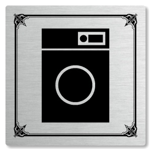 Prádelna, 80x80mm, stříbrná, Nebraska